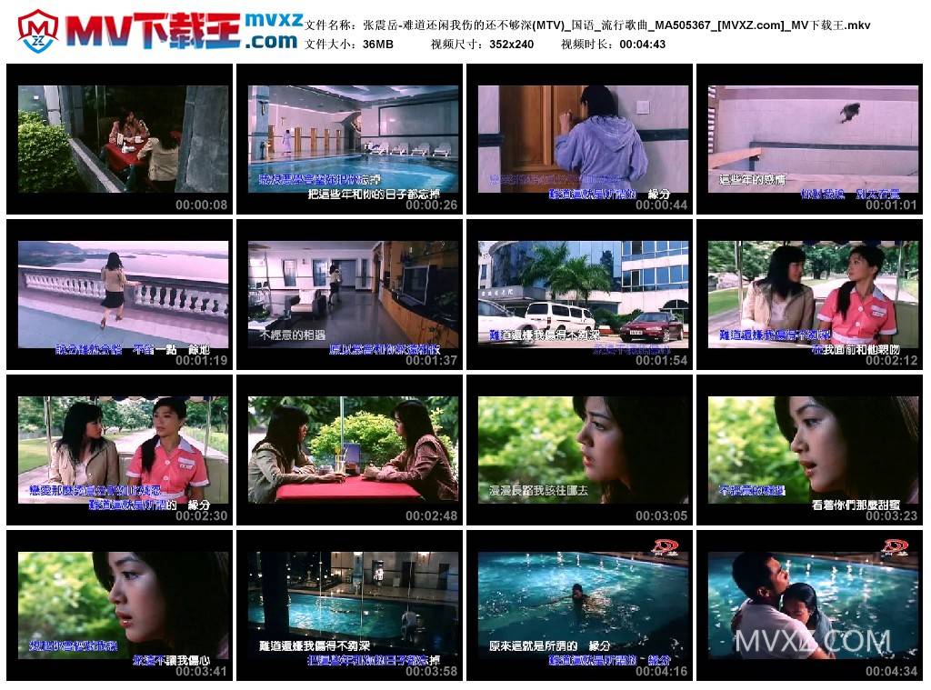 张震岳-难道还闲我伤的还不够深(MTV)_国语_流行歌曲_MA505367